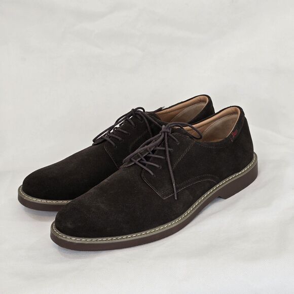 G.H. Bass Pasadena Shoes Mens Size 12 Brown Suede Oxford Casual Lace Up - Picture 5 of 16